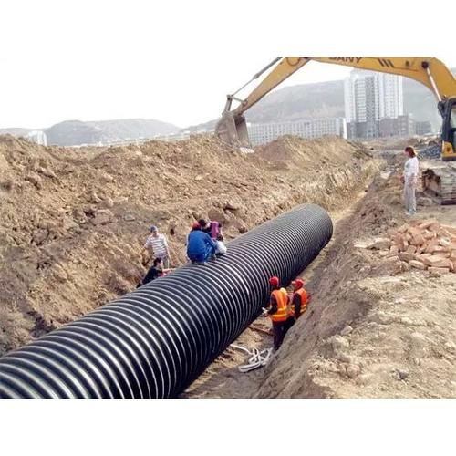 埋地排水用钢带增强聚乙烯(pe)螺旋波纹管_福建高通建材_河北网络广播